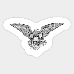 eagle hunt rat Sticker